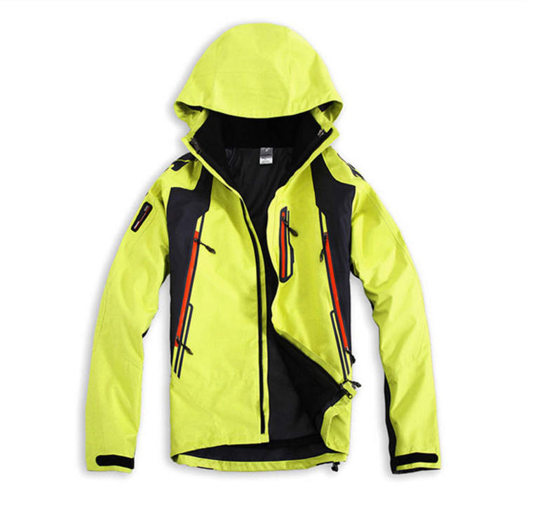 廠(chǎng)家批發(fā)訂做戶(hù)外服裝 三層壓膠防風(fēng)/防水兩件套男士沖鋒衣騎行服
