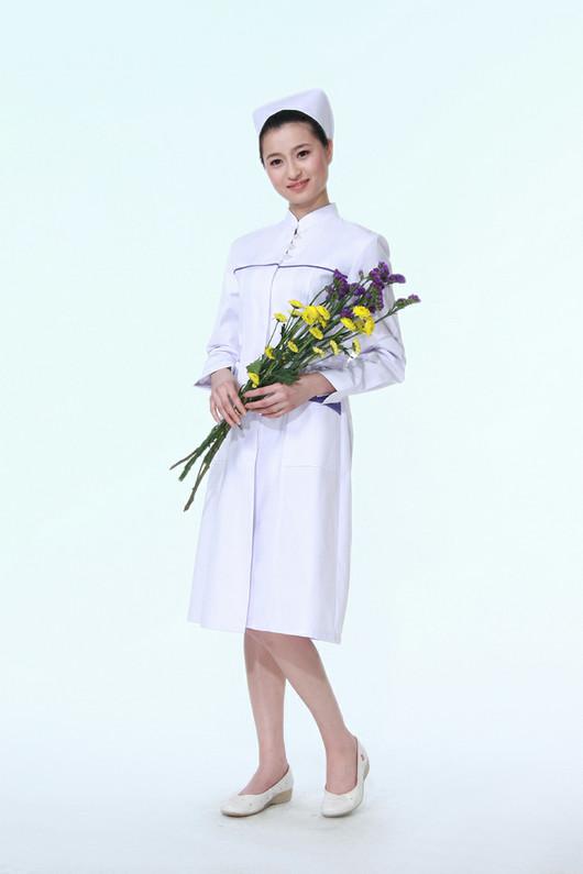 廠(chǎng)家定制醫護長(cháng)袖白大褂 醫院醫生工作服 藥店實(shí)驗室護士服